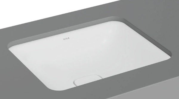 Vitra 7534B001-1083 Metropole Dikdörtgen Tezgahaltı Lavabo Mat Beyaz.